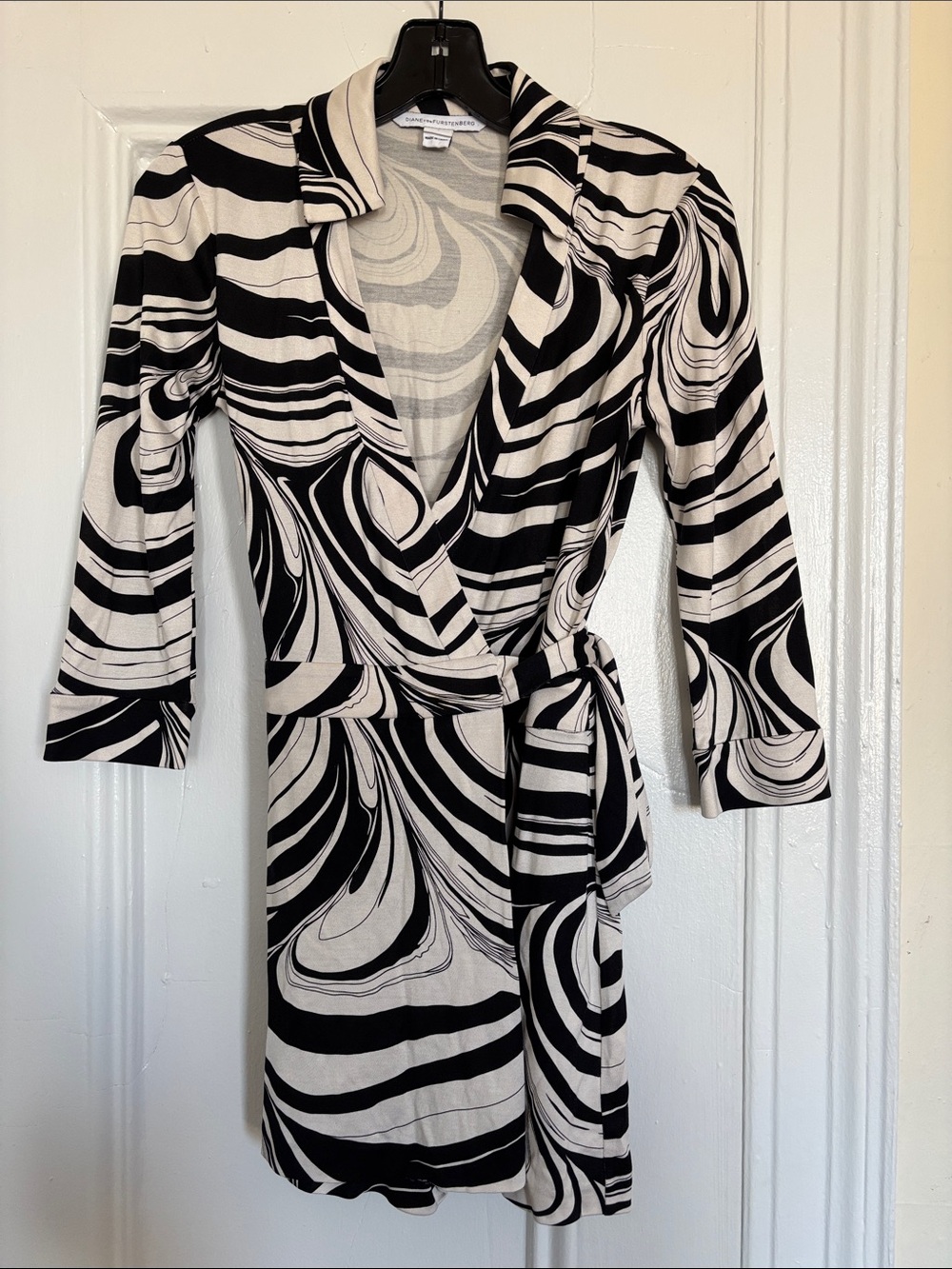 DVF Swirl Print Wrap Romper